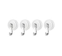 Ventose per vetro, Set di ganci a ventosa Ganci da parete adesivi Ganci for uso quotidiano Ganci riutilizzabili Capacità di peso 3 kg per superfici piane(Silver)