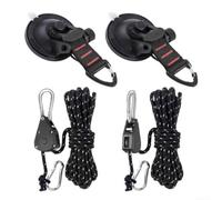 Ventose Potenti per Camper e Auto - Ganci di Fissaggio Riutilizzabili per Tende Teloni Bagno Officina Carico 30kg 16cm(Pulley Lock Set)