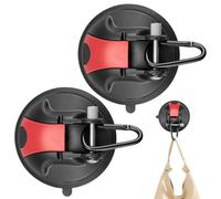 Ventose robuste - 2 grandi ganci a sottovuoto, organizer da parete per finestre in, doccia, gancio di fissaggio, tenda da auto, barca, trappola da campeggio, per auto