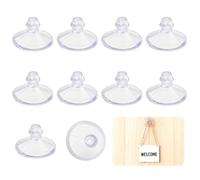 Ventose trasparenti anti-collisione (10 pezzi) - Cuscinetti adesivi in gomma per vetro, mobili, ufficio, casa (protezione e fissaggio)