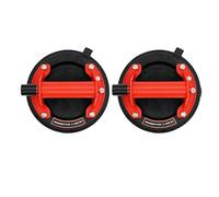 Ventose Vetro, 2 pezzi ventose a vuoto da 21 cm di diametro for piastrelle in granito e vetro, sollevamento manuale, capacità di carico di 220 kg, ventosa pesante da 8 pollici(Type 1 Red 2PCS)