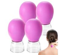 Ventose Viso 4 Pezzi Strumento Bellezza Massaggio Lifting Per La Pelle | Ventose Per Massaggio Viso Viso Per Salone, Luogo di Lavoro, Bellezza e Casa