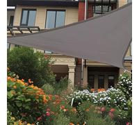 Ventouse Tenda da sole impermeabile, 3 x 3 x 3 m, per esterni: triangolare, protezione dal vento, vela 95%, protezione UV nella rete ombreggiata, corde di fissaggio per giardino, terrazza, balcone