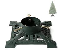Ventray Supporto per albero di Natale con serbatoio d'acqua, 34.7x34.7x10.4 cm, Supporto universale per albero di Natale con tronchi artificiali, supporto per albero di pino per alberi veri, Verde