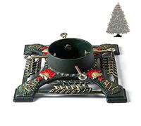 Ventray Supporto per albero di Natale con serbatoio d'acqua, Supporto universale per albero di Natale con tronchi artificiali, supporto per albero di pino per alberi veri, Cervo