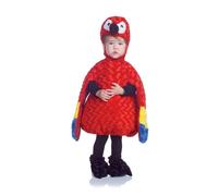 Ventre Bambini Rosso Pappagallo Costume Bambino Bimbo