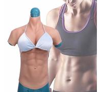 Ventre muscolare finta in silicone e forme realistiche del seno a coppa F per drag queen e crossdresser