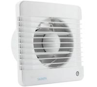 VENTS 100-SILENTA-MVK Silent a-Aspiratore da Bagno, con Cordino, a Risparmio energetico e Silenzioso, 100 mm, 7 W, 240 V, Bianco Brillante, Pull Cord