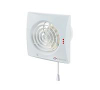VENTS Quiet 125 VT Ventilatore Da Parete 20 W Timer Corda 125 mm Bianco Opaco [EEK: Non valutato]