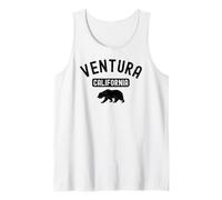 Ventura 805 - Orso californiano retrò County Oxnard Beach Canotta
