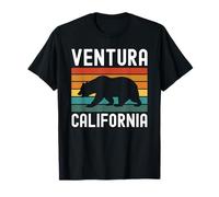 Ventura 805 - Orso californiano retrò County Oxnard Beach Maglietta