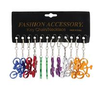 VENTURA Boninbike Portachiavi Alluminio Set 12 pz Colori Assortiti