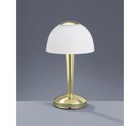 VENTURA LAMPADA DA TAVOLO LED 4W 350lm, 3000K OTTONE LUCIDO CUPOLA VETRO .H29CM DIMMERABILE