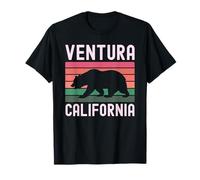 Ventura - Orso californiano retrò County Oxnard Beach 805, Rosa Maglietta