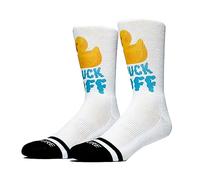 Venture - Duck Off Silly Socks, calzini comodi e colorati con tallone e punta rinforzati, suola in morbida spugna e supporto per l'arco, calzini da uomo e donna, regali di anatra sfacciata, taglia