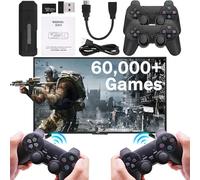 Venturi Game Stick, Ventari Retro Gamer, Venturi Game Console, Wireless Retro Game Console Stick, 4k HD Plug and Play Video Game Stick, 60,000 Retro Games + 2 Controllers, HDMI Output (128G)