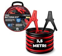 VENTUX GEAR Cavi Avviamento Batteria Auto e Moto - 350A 3,5 m | Sezione 30 mm² Pinze Isolate PVC | Benzina Fino 5000cc Diesel 3200cc Borsa Nylon
