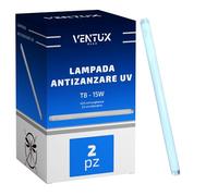 VENTUX GEAR Lampada Antizanzare UV T8 15W - Tubo Fluorescente a Ultravioletti per Trappole Insetti Volanti - Luce Attinica Attrattiva (2)