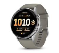 Garmin Venu 4, 45mm, Smartwatch per il fitness, Display AMOLED 1,4", Speaker e Microfono, Comandi Vocali, GPS Multi-band, Torcia, 80+ App per lo Sport, Autonomia 12 giorni (Black & Silver)