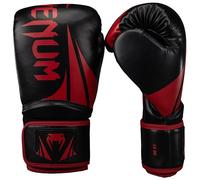 Venum Challenger 2.5 Guanti da Boxe - Nero/Rosso - 12-Oz