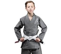 VENUM Contender Kids Kimono BJJ per Bambini, Unisex Bambini, Grigio, C00