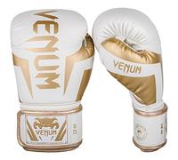 Venum Elite Guanti da Boxe, Unisex - Adulto, Bianco/Oro, 10 oz