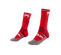 Venum Elite Performance Crew Socks Calzini, Rosso/Bianco, M Uomo