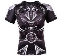 Venum Gladiator 3.0 Rashguard Maniche Corte, Nero/Bianco, L