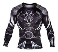 Venum Gladiator 3.0, Rashguard Maniche Lunghe Uomo, Nero/Bianco, XXL