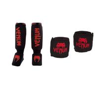 VENUM Kontact, Parastinchi Unisex - Adulto, Nero/Rosso, Unica & Kontact, Bendaggi da Box Unisex - Adulto, Nero/Rosso, 4m
