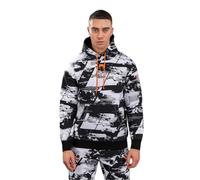 Venum UFC Zenith - Felpa con Cappuccio da Uomo, Colore: Nero/Bianco/Arancione Authentic Fight Week