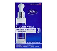 Venus, Filler Effetto Booster Siero Rivolumizzante 3D, Con Acido Ialuronico e Fito-Proteine, Riduce Rughe e Rimodella, Rigenera e Idrata la Pelle, Ideato per Donne tra 40-60 Anni, 30 ml