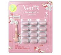 Venus Gillette 3 Razor Blade ComfortGlide White Tea with 12 Gel Cartridges