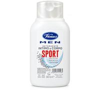Venus Men Sport Detergente Intimo e Corpo Uomo 200 ml, Detergente Antibatterico 2 in 1 per Igiene Intima Maschile e Corpo, Azione Protettiva, Rinfrescante e Deodorante, Ideale Dopo lo Sport