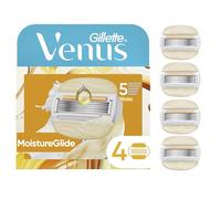Venus MoistureGlide - Lame da rasoio da donna con barre integrate, 4 ricariche per lamette