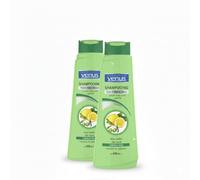 Venus - Shampoo all'olio di oliva e limone, nutriente e riparatore per capelli secchi, 2 x 400 ml, prodotto algerino