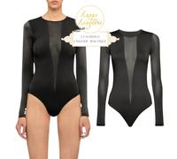 VENUS STRING BODY Di Wolford L Nero Trasparente Design Maniche