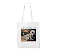Venus Style Artemis 2 Moon Mission 2026 Vintage Space Exploration Astronaut Lunar Orbit Borsa Tote Bianca
