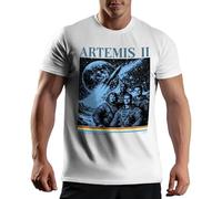 Venus Style Artemis II Lunar Mission 2026 Retro Vintage Space Exploration Astronaut Rocket Maglietta Uomo Bianca Size XXL