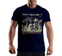 Venus Style Artemis II Vintage Moon Mission Retro Astronaut Around The Moon NASA Space Exploration Maglietta Uomo Blu Navy Size XXL