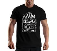 Venus Style Avada Kedavra Bitch Harry T-Shirt Maglietta per Uomo Nera Size 3XL