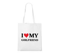 Venus Style Borsa Tote Cuore Rosso Disegnato a Mano - Simbolo d'Amore e Affetto Borsa Tote Bianca