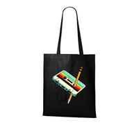 Venus Style Cassetta Retrò 80s 90s Nostalgia Vintage Mixtape - The Original Rewind Borsa Tote Nera