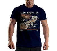Venus Style Copy, Moon Joy Vintage Artemis 2 Moon Mission Retro Space Exploration Lunar Landing 2026 Astronaut Orbit Maglietta Uomo Blu Navy Size S