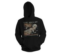 Venus Style Copy, Moon Joy Vintage Artemis 2 Moon Mission Retro Space Exploration Lunar Landing 2026 Astronaut Orbit Felpa con Cappuccio Unisex Nera Size M