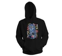 Venus Style Hunters Tiger Fan Derpy Felpa con Cappuccio Unisex Nera Size L