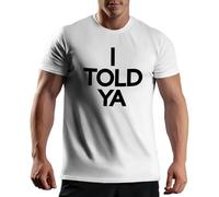 Venus Style I Told Ya T-Shirt Maglietta Bianca per Uomo Size L
