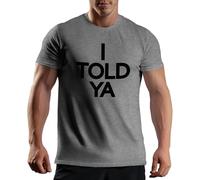 Venus Style I Told Ya T-Shirt Maglietta Grigio per Uomo Size XL
