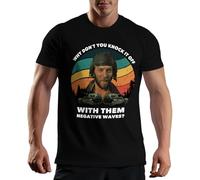 Venus Style Kelly's Heroes Donald Sutherland Oddball Why Don't You Knock It off with Them Negative Waves Vintage Fan Gift Maglietta Uomo Nera Size M