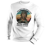Venus Style Kelly's Heroes Donald Sutherland Oddball Why Don't You Knock It off with Them Negative Waves Vintage Fan Gift Maglione Unisex Bianco Size S